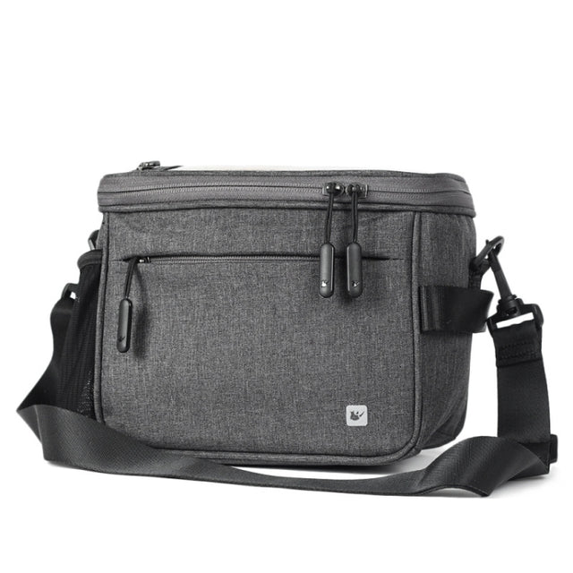 Rhinowalk Bicycle Front Handle Bag Camera Bag Water-resistant 7.5 inch Large Touch Screen Navigation Mobile Phone Bag Bicycle Bag(Dark Gray)