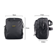 Rhinowalk Bicycle Front Bag Water-resistant Handlebar Bag Folding Bike Front Bag Large Capacity Riding Bag(Matt Black)