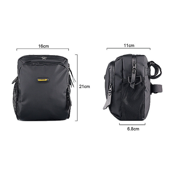 Rhinowalk Bicycle Front Bag Water-resistant Handlebar Bag Folding Bike Front Bag Large Capacity Riding Bag(Matt Black)