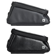 Rhinowalk Bicycle Front Tube Bag Water-resistant Mobile Phone Touch Screen Multi-function Bicycle Handlebar Bag(Matt Black)