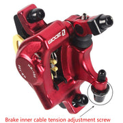 ZOOM HB100 Mountain Bike Hydraulic Brake Caliper Folding Bike Cable Pull Hydraulic Disc Brake Caliper, Style:Front and Rear(Black)