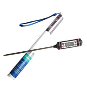 3 PCS Food Pen Type Thermometer Probe Type Electronic Digital Display Thermometer Liquid Barbecue Baking Oil Thermometer(White)