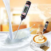 3 PCS Food Pen Type Thermometer Probe Type Electronic Digital Display Thermometer Liquid Barbecue Baking Oil Thermometer(White)