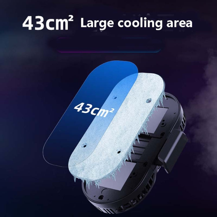 AH-102 Type-C / USB-C + USB Interface Dual Cooling And Fast Cooling Mobile Phone Radiator for 4-6.5 inch Mobile Phones, Power Cable Length: 1.5m(Black)