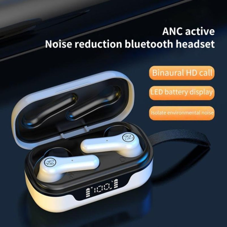 ANC PRO Touch 5.0TWS Master-slave Switch Wireless Bluetooth Headset Intelligent Noise Cancelling(Black)