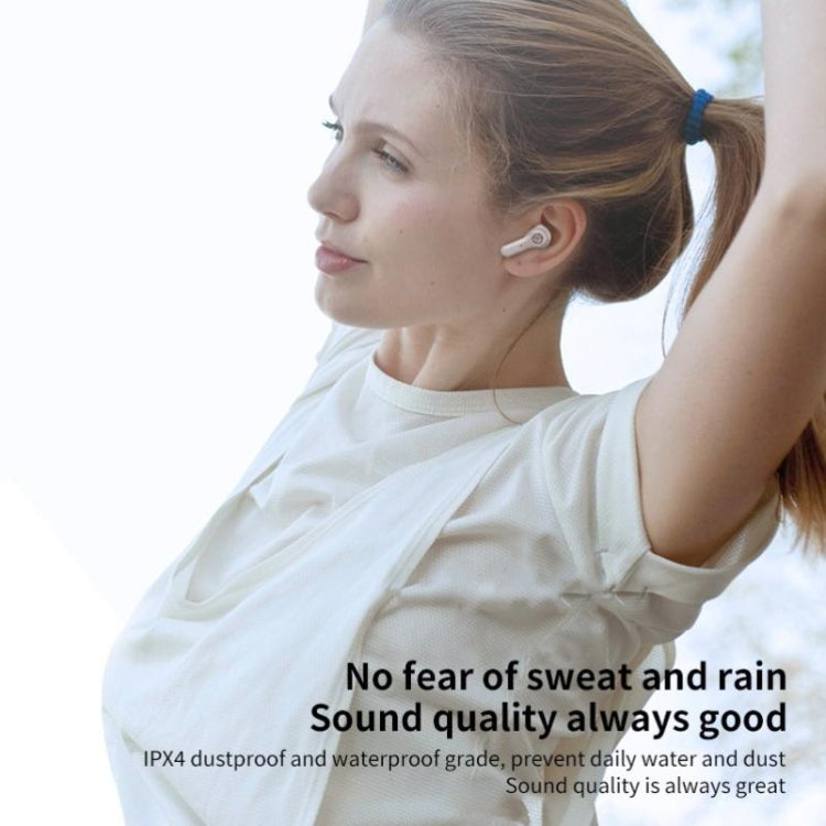 ANC PRO Touch 5.0TWS Master-slave Switch Wireless Bluetooth Headset Intelligent Noise Cancelling(White)