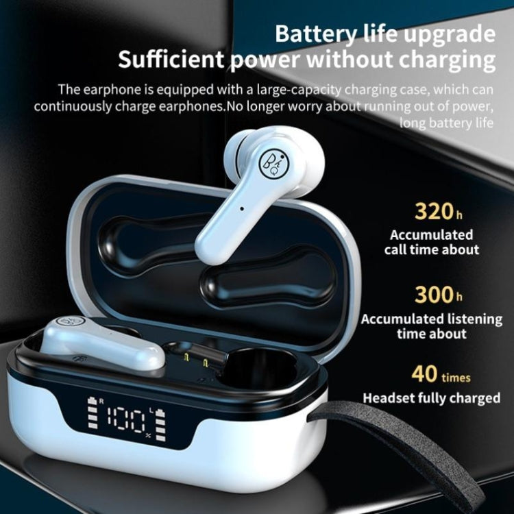 ANC PRO Touch 5.0TWS Master-slave Switch Wireless Bluetooth Headset Intelligent Noise Cancelling(White)