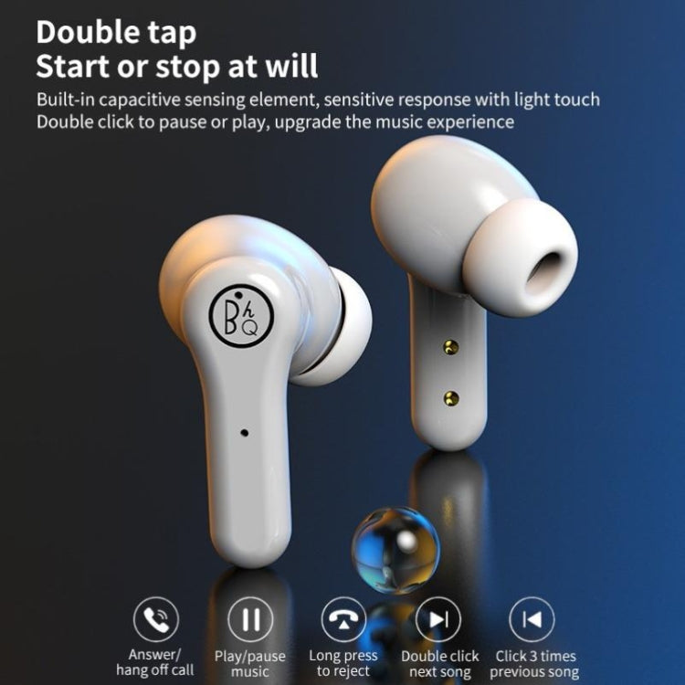 ANC PRO Touch 5.0TWS Master-slave Switch Wireless Bluetooth Headset Intelligent Noise Cancelling(White)