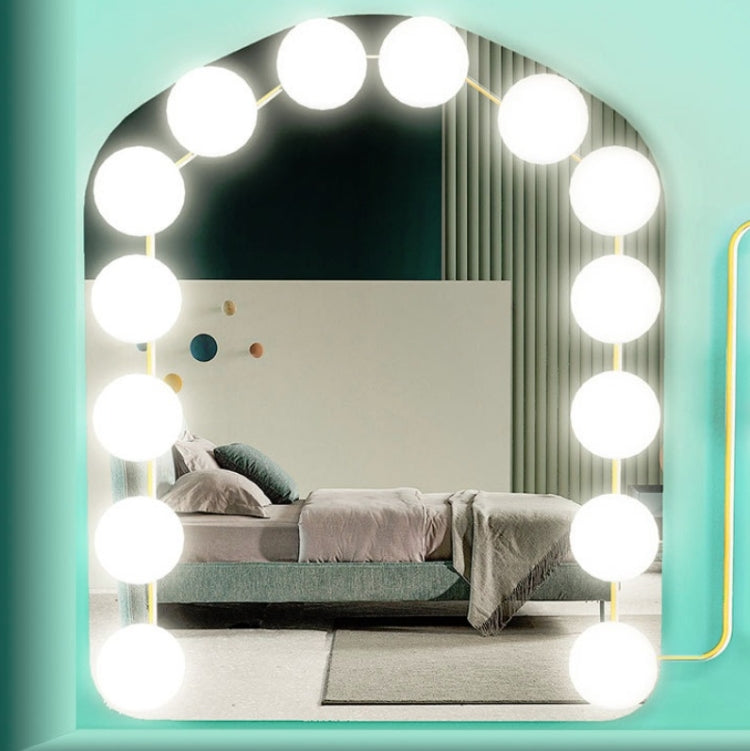 10  LEDs Mirror Front Light Dimmable Makeup Mirror USB Touch Control Light