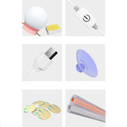 10  LEDs Mirror Front Light Dimmable Makeup Mirror USB Touch Control Light