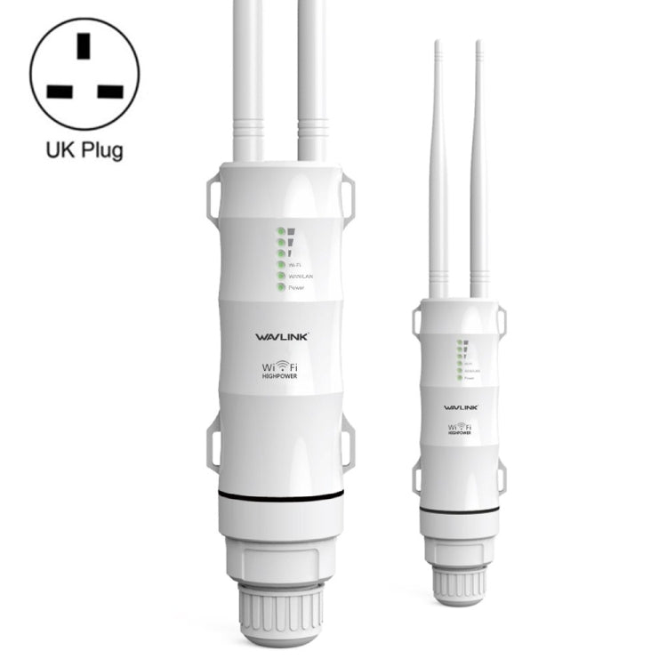 WAVLINK AC600 AP 2.4G/5G Dual Frequency Outdoor High Power Repeater, Pulg Type:UK Plug