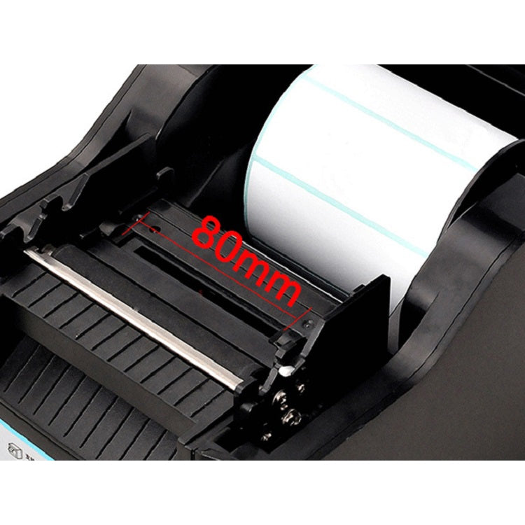 Xprinter XP-370B Barcode Printer Self-adhesive QR Code Printer Label Clothing Tag Thermal Ticket Machine(UK Plug)