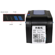 Xprinter XP-370B Barcode Printer Self-adhesive QR Code Printer Label Clothing Tag Thermal Ticket Machine(UK Plug)