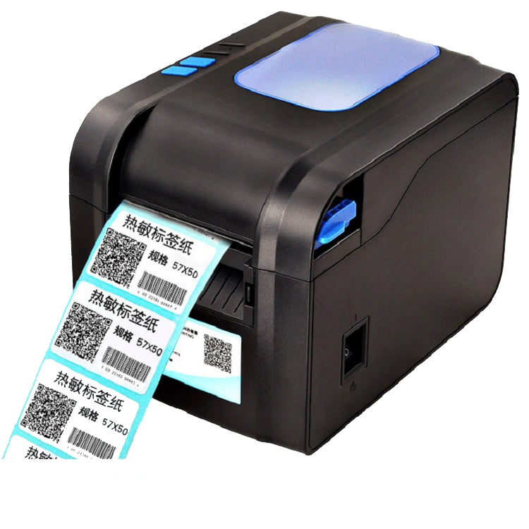 Xprinter XP-370B Barcode Printer Self-adhesive QR Code Printer Label Clothing Tag Thermal Ticket Machine(EU Plug)