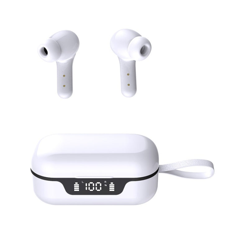 ANC Business Sports TWS Stereo Dual Ears Bluetooth V5.0+EDR Earphone with Charging Box(White)