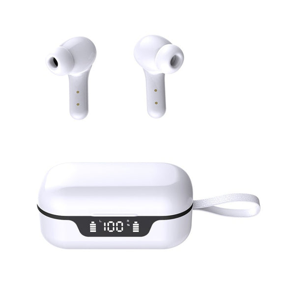 ANC Business Sports TWS Stereo Dual Ears Bluetooth V5.0+EDR Earphone with Charging Box(White)