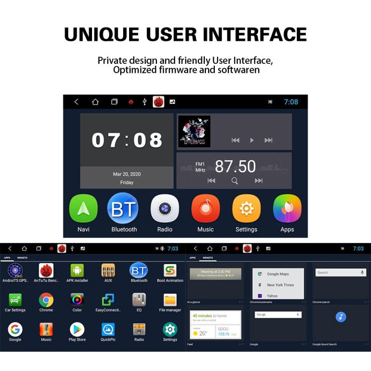 Suitable for Volkswagen 7-inch Car Multimedia Player Navigation Bluetooth Reversing Integrated Machine Android 10.0, Specification: 2+16G