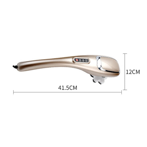 Rechargeable Dolphin Massager Electric Cervical Massage Stick A10 Straight Plug, Plug Type:US Plug
