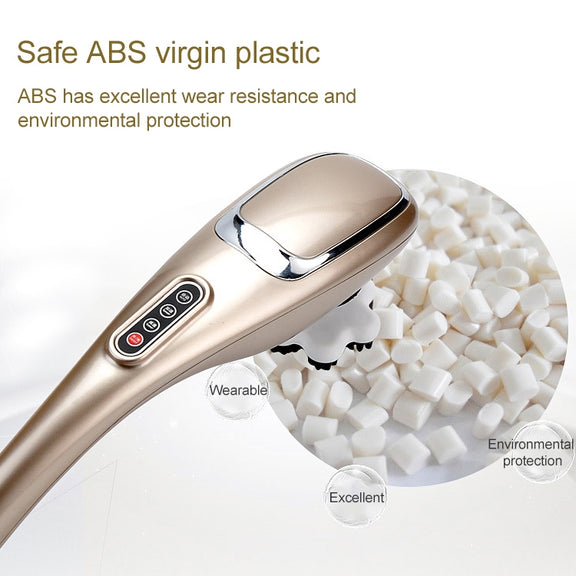 Rechargeable Dolphin Massager Electric Cervical Massage Stick A10 Straight Plug, Plug Type:US Plug