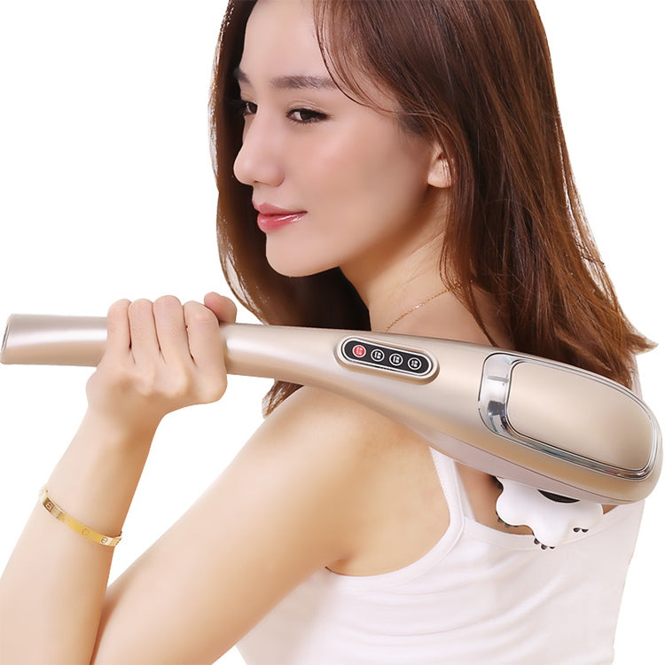 Rechargeable Dolphin Massager Electric Cervical Massage Stick A10 Straight Plug, Plug Type:US Plug