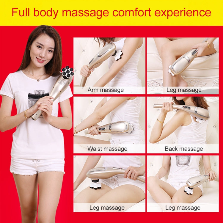 Rechargeable Dolphin Massager Electric Cervical Massage Stick A10 Straight Plug, Plug Type:US Plug