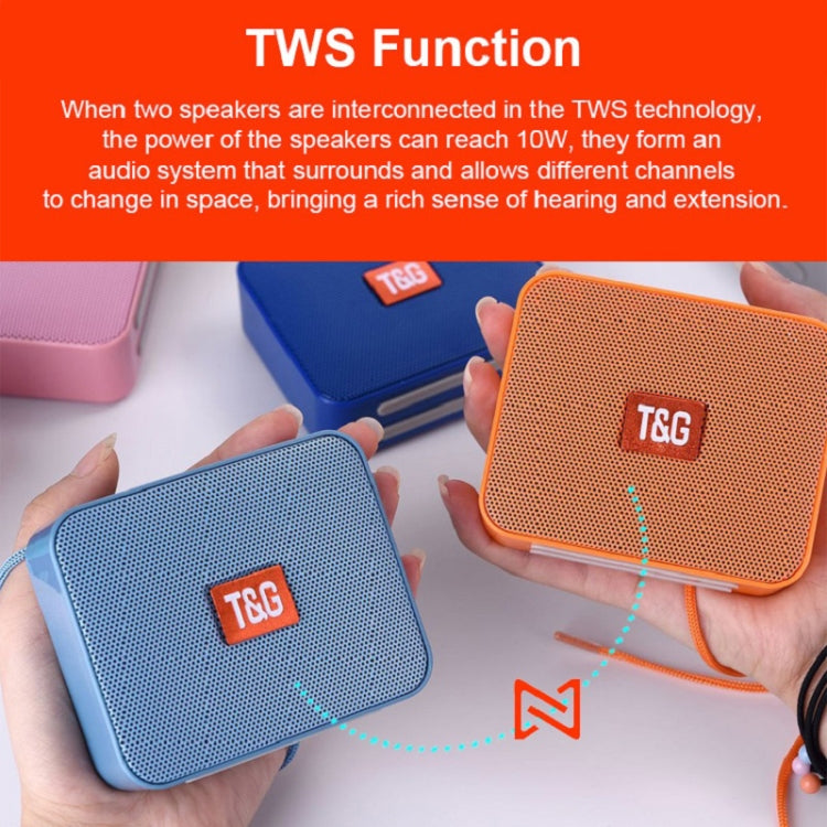 T&G TG166 Color Portable Wireless Bluetooth Small Speaker(Red)