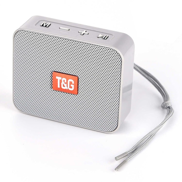 T&G TG166 Color Portable Wireless Bluetooth Small Speaker(Silver Gray)