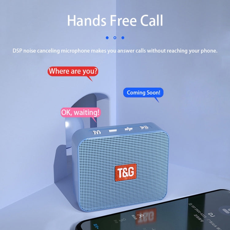T&G TG166 Color Portable Wireless Bluetooth Small Speaker(Silver Gray)