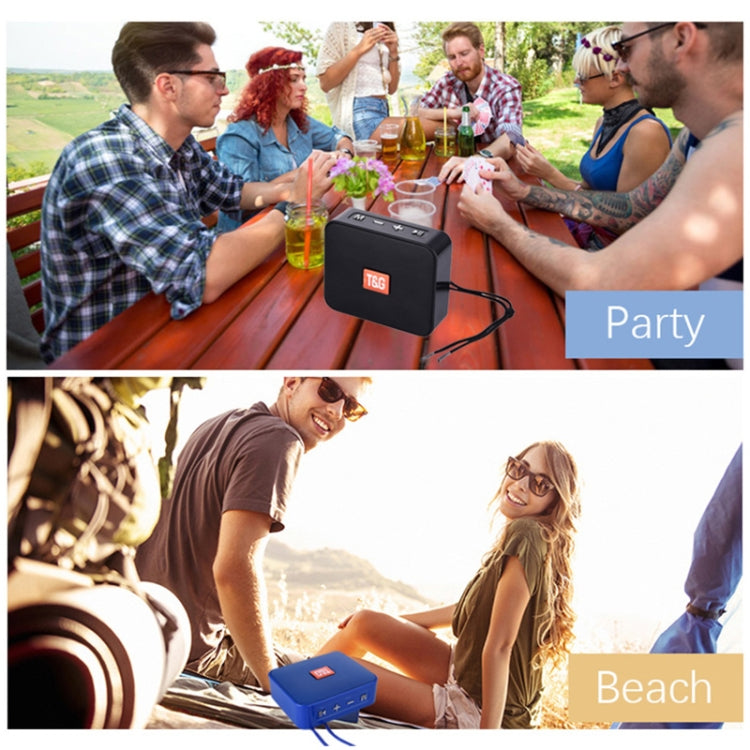 T&G TG166 Color Portable Wireless Bluetooth Small Speaker(Silver Gray)