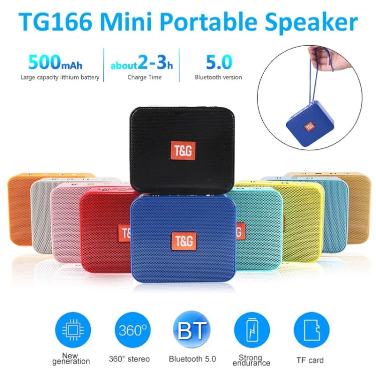 T&G TG166 Color Portable Wireless Bluetooth Small Speaker(Green)