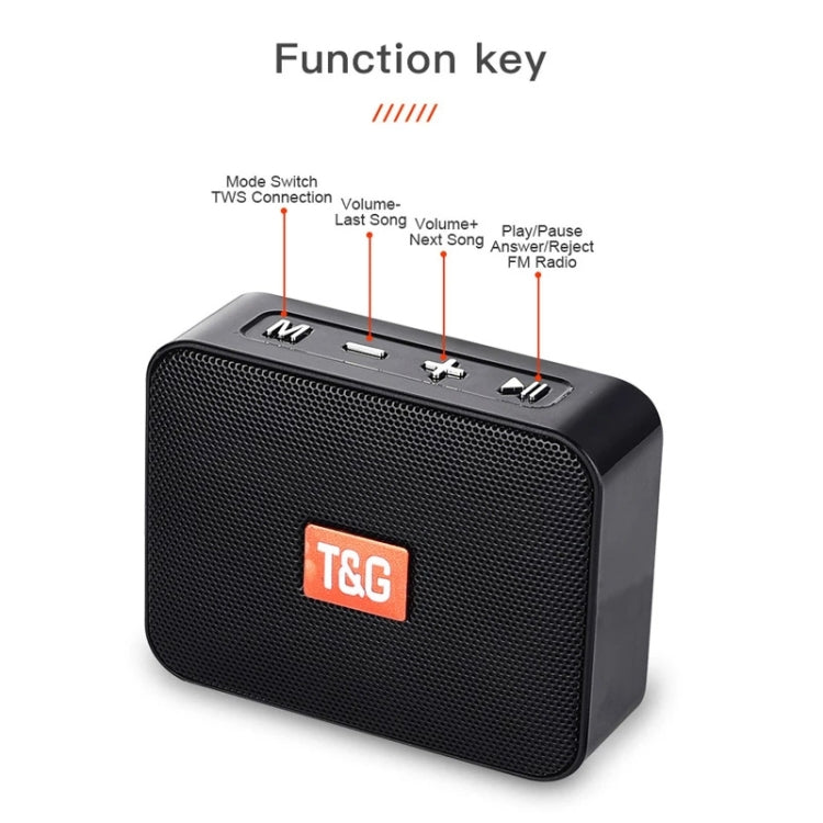 T&G TG166 Color Portable Wireless Bluetooth Small Speaker(Green)