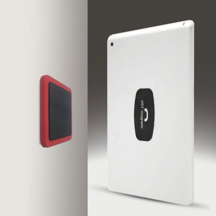 Wall-mounted iPad Magnetic Adsorption Universal Sticker Mobile Phone Wall Bracket(Red B)