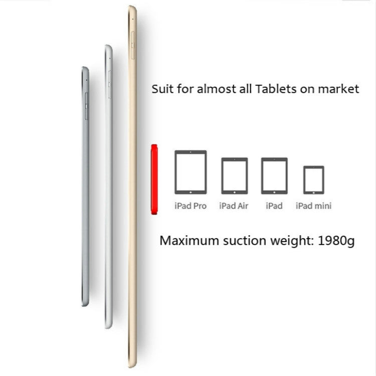 Wall-mounted iPad Magnetic Adsorption Universal Sticker Mobile Phone Wall Bracket(Red B)