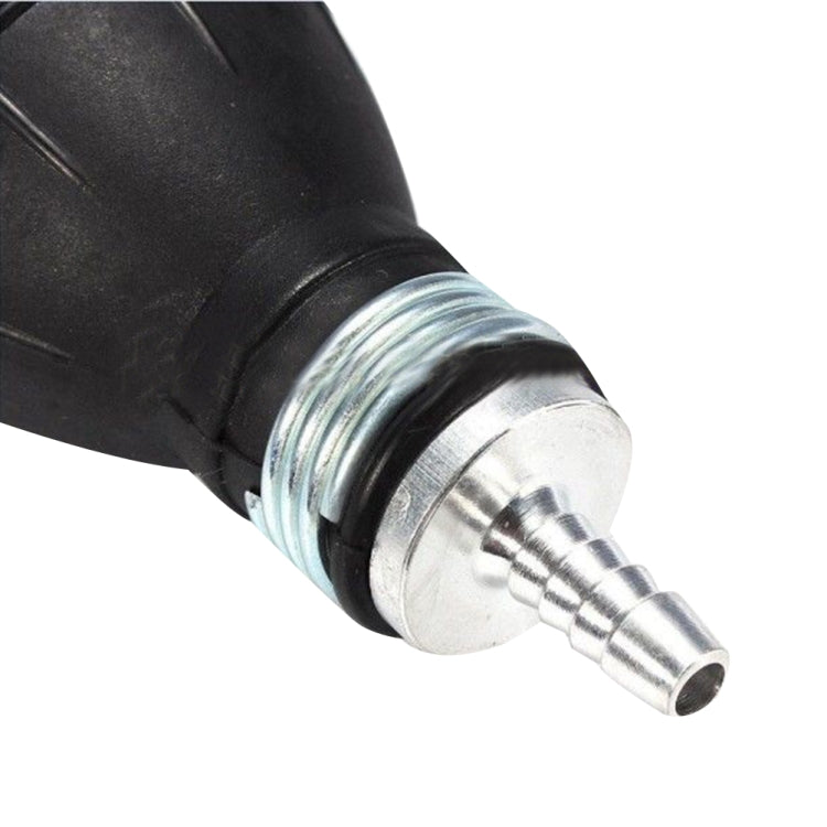 Universal Car Boat Motor Motorcycle Gasoline Pump Spherical Rubber Manual Fuel Pump, Size:12mm(Black)