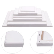 Oil Acrylic Paint White Blank Square Artist Canvas Wooden Board Frame, 30x30cm