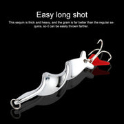 Rotating Metal Spinner Fishing Lure Hard Baits Fish Hook Tackle, Weight:21g