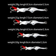 Rotating Metal Spinner Fishing Lure Hard Baits Fish Hook Tackle, Weight:21g