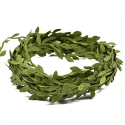 10 PCS Cloth Leaf Garland Decoration Accessories Green Leaf Cane Leaf Simulation DIY Garland Material, Size:5 Meters / Card