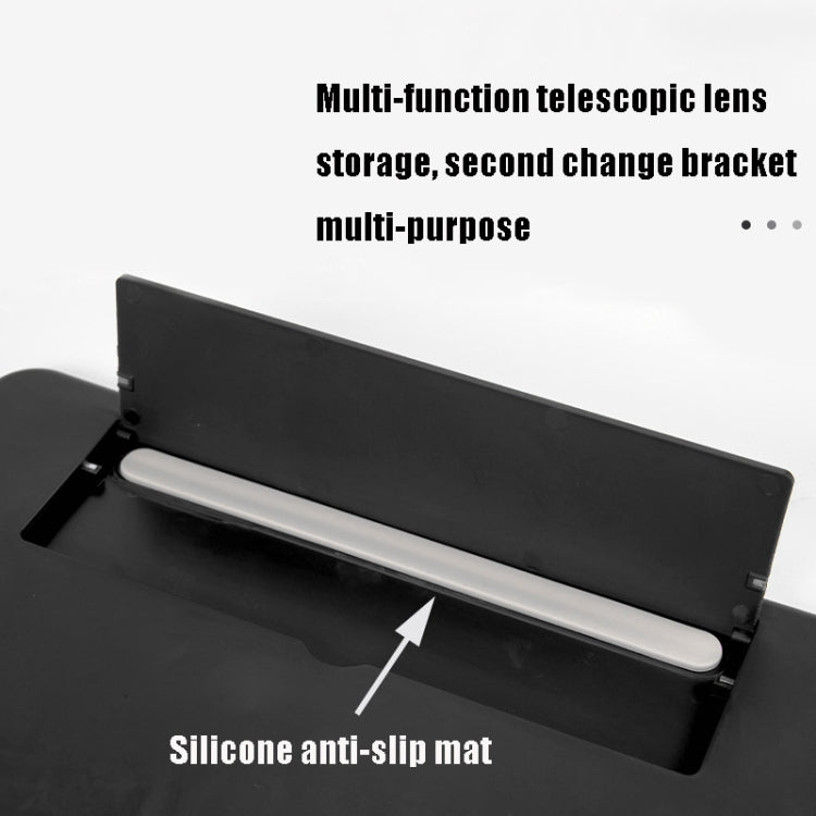 12 inch Pull-out Typed Ultra-clear 3D Mobile Phone Screen Stretching Bracket Amplifier(Black)