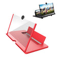 12 inch Pull-out Typed Ultra-clear 3D Mobile Phone Screen Stretching Bracket Amplifier(Red) - Screen Magnifier by PMC TechLife | Online Shopping South Africa | PMC TechLife