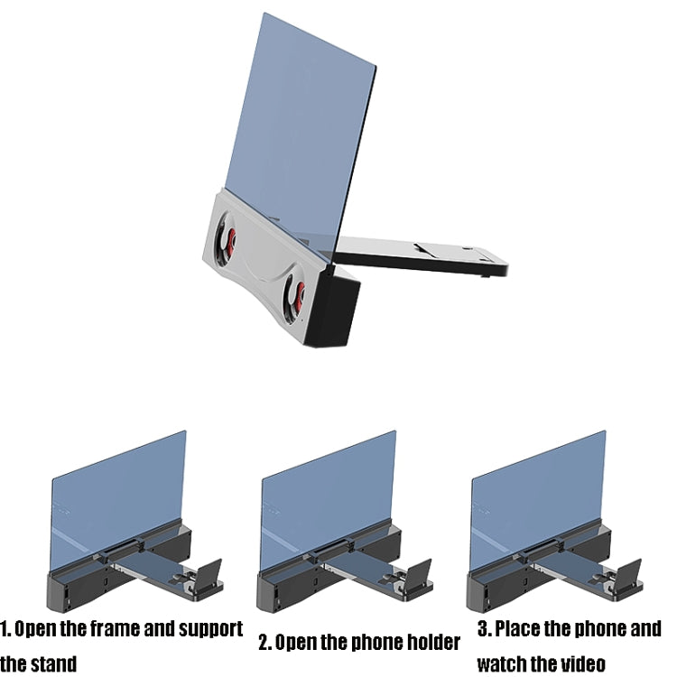 F12 12 inch Dual Speakers Phone Eye Protection Screen Amplifier