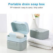 2 PCS Portable Travel Soap Box(Pink)
