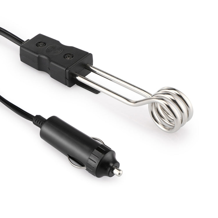 Portable 12V/24V Electric Car Boiled Immersion Water Heater Traveling Camping Picnic, Voltage:24V(Black)
