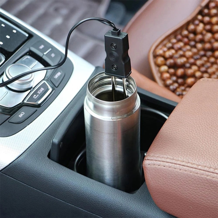 Portable 12V/24V Electric Car Boiled Immersion Water Heater Traveling Camping Picnic, Voltage:24V(Black)