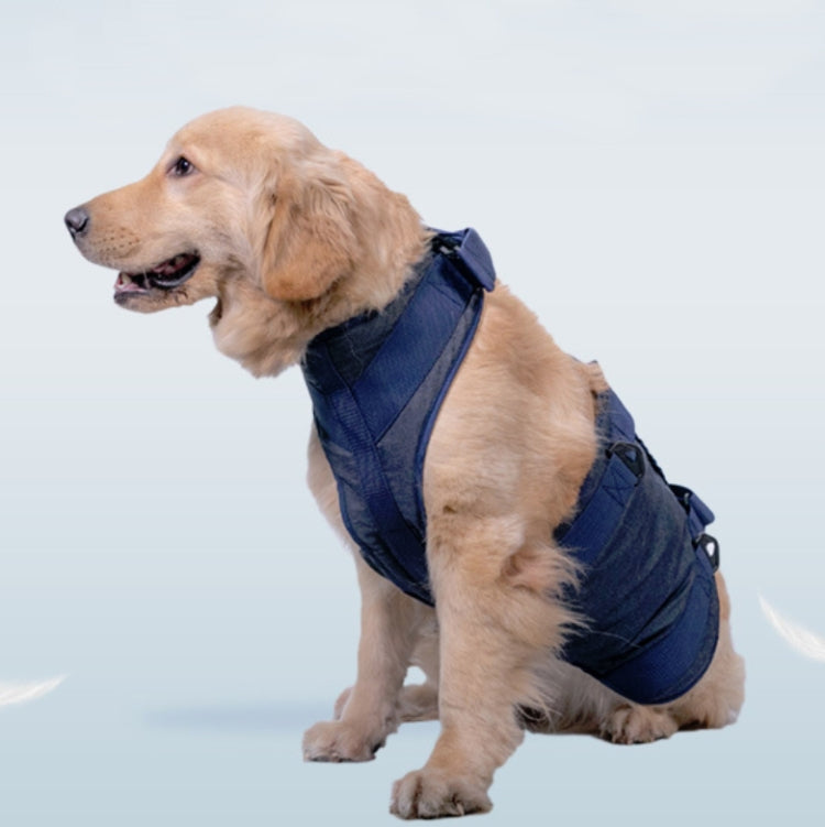 Pet Leash Senior Dogs Walking Aids Chest Harness, Size: XS(Dark Blue)