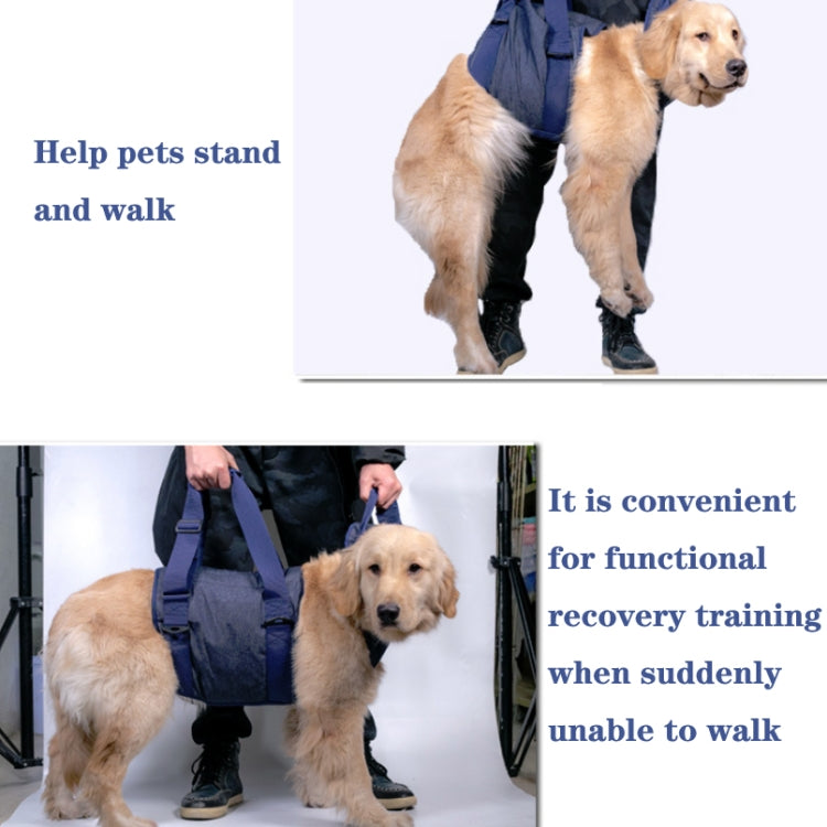 Pet Leash Senior Dogs Walking Aids Chest Harness, Size: XS(Dark Blue)