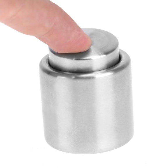 Push Stainless Steel Red Wine Stopper Champagne Stopper, Style:Red Wine Stopper
