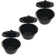 3 PCS Coffee Machine Universal Capsule Cup Over-treatment Cup Coffee Filter(Black) - Coffee Tools by PMC TechLife | Online Shopping South Africa | PMC TechLife