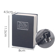 Mini Dictionary Safe Box Book Secret Security Lock Cash Money Coin Storage Jewellery key Locker(Yellow)