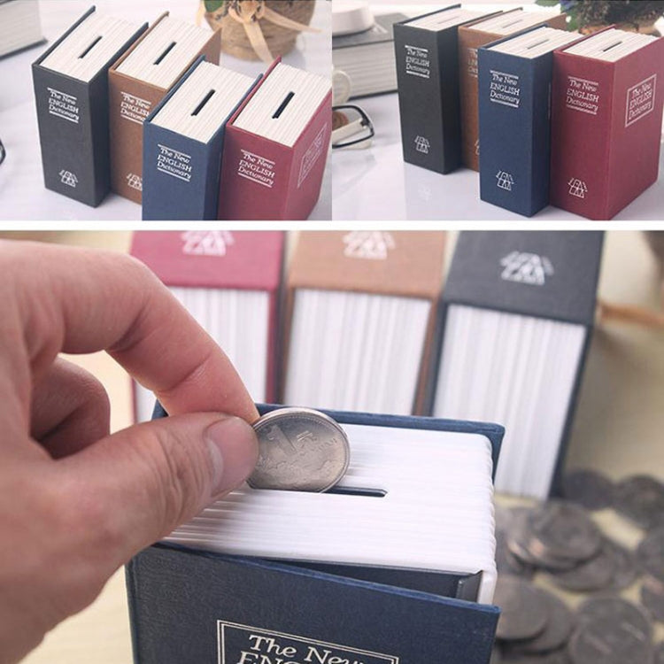 Mini Dictionary Safe Box Book Secret Security Lock Cash Money Coin Storage Jewellery key Locker(Yellow)